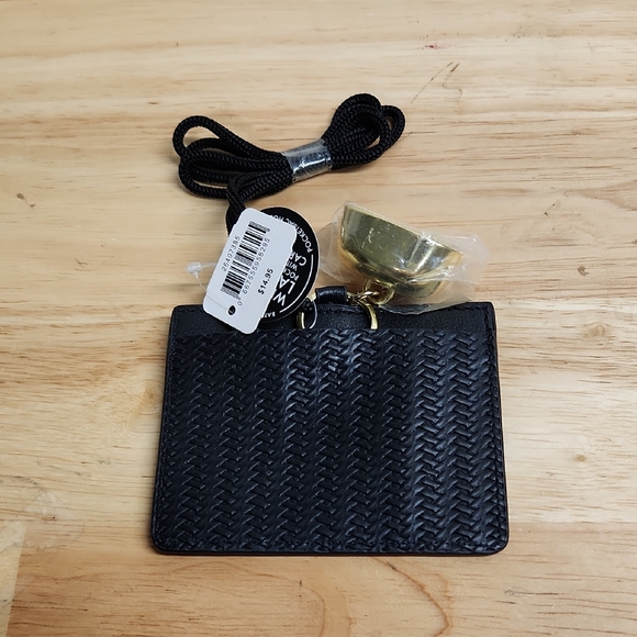 Bath & Body Works Handbags - Bath & Body Works  Card Holder Lanyard  Black